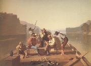 George Caleb Bingham Raftsmen Playing Cards France oil painting artist
